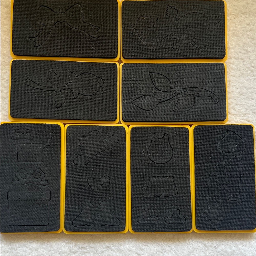 Sizzix Yellow and Black Craft Stamp Collection